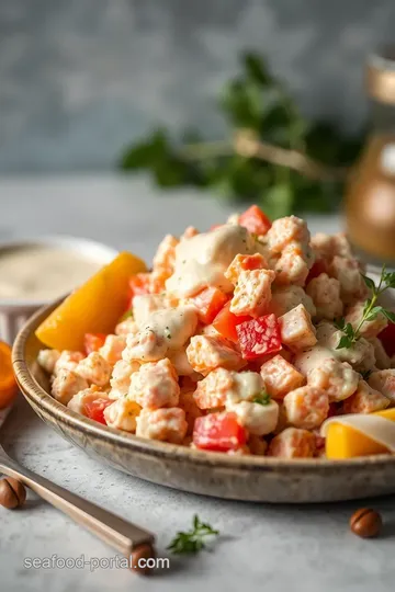 Creamy Crab Salad with Mini Cucumbers steps