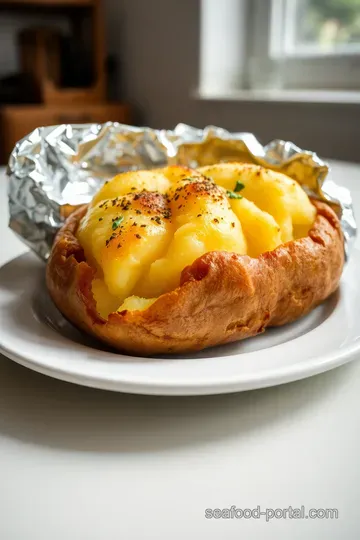 Foil-Wrapped Baked Potatoes with a Deliciously Fluffy Inside steps