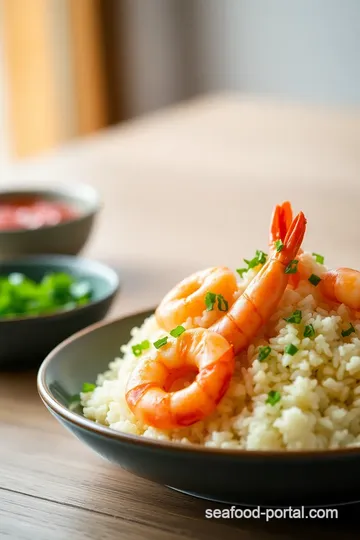 Prawn Fried Rice: Quick & Flavorful Delight presentation