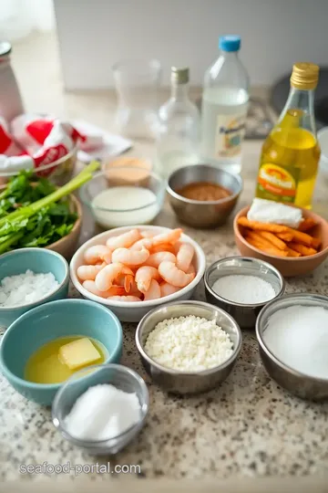 Crispy Sea Salt and Vinegar Shrimp ingredients