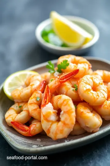 Crispy Sea Salt and Vinegar Shrimp presentation