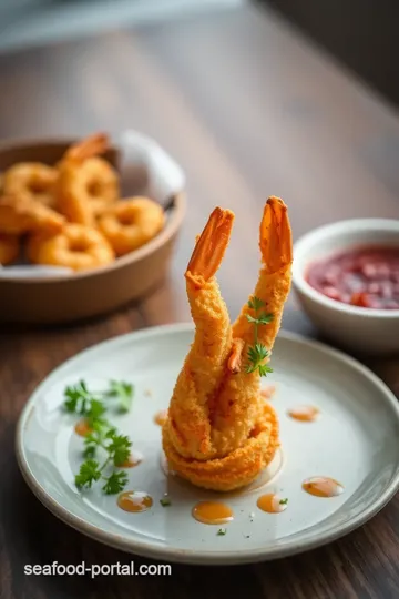 Fry Veg Bread Prawns - Crispy Vegetarian Snack presentation