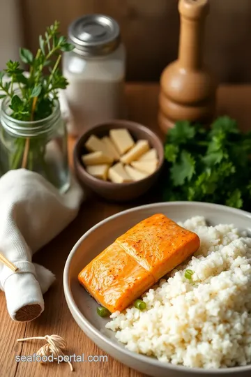 Ginger-Infused Salmon Rice Delight ingredients