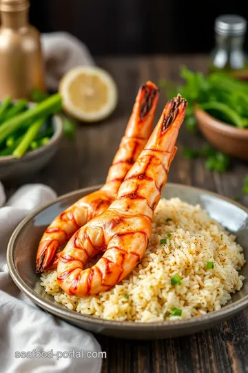 Grilled King Prawns with Egg Fried Rice ingredients