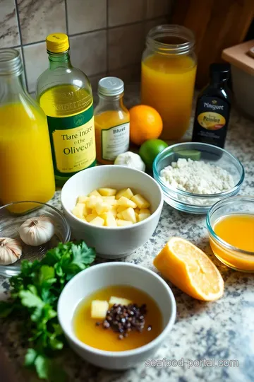 Grilled Mahi Mahi with Citrus Marinade ingredients