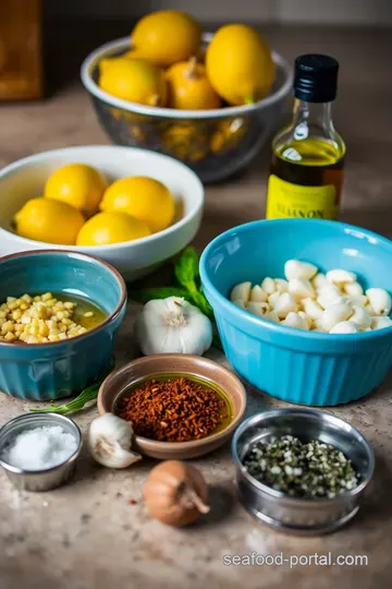 Grilled Octopus with a Zesty Lemon-Garlic Marinade ingredients
