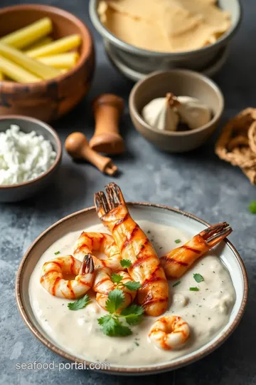 Creamy Grilled Prawns with Coconut Sauce ingredients