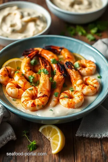 Creamy Grilled Prawns with Coconut Sauce steps