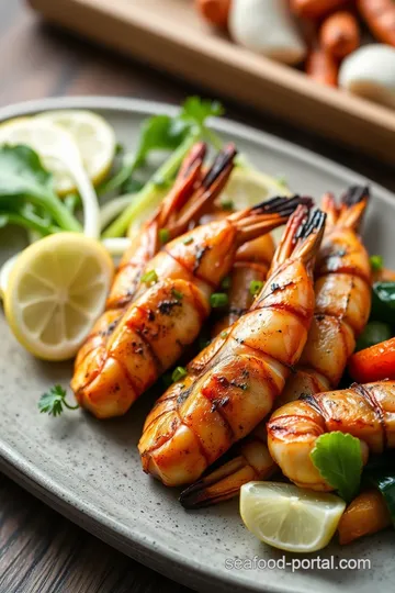 Grill Prawns with Veggies - Quick & Tasty ingredients