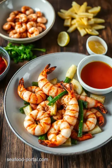 Grilled Prawns with Steamed Vegetables steps