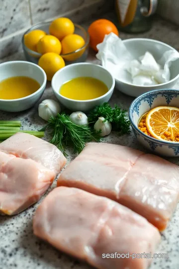 Grilled Salmon Collar with Citrus Herb Marinade ingredients