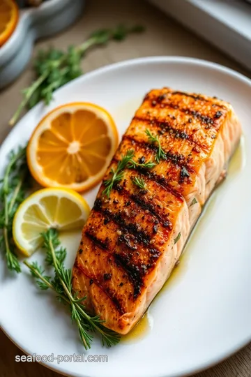 Grilled Salmon Collar with Citrus Herb Marinade steps