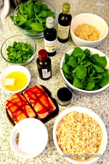 Grilled Salmon with Balsamic Glaze ingredients