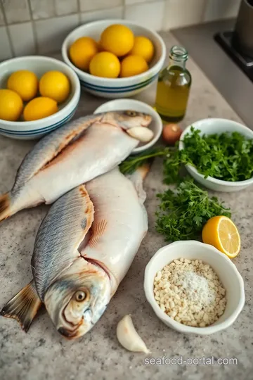 Delicious Grilled Sea Bream Recipe ingredients