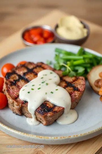 Grilled Sirloin Steak with Creamy Shrimp Sauce ingredients