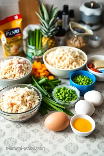 Hawaiian Fried Rice with Pineapple & Ham ingredients