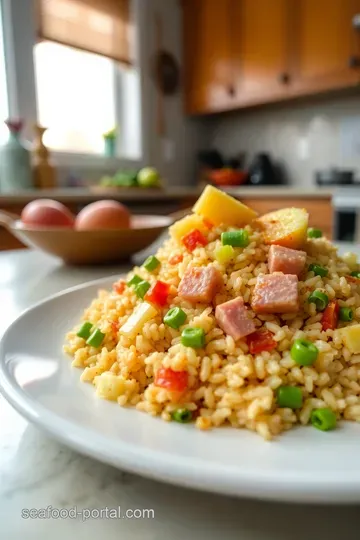 Hawaiian Fried Rice with Pineapple & Ham steps