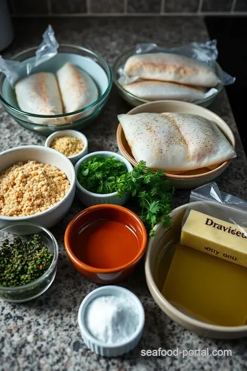 Herb-Crusted Sea Bream with Lemon Butter Sauce ingredients