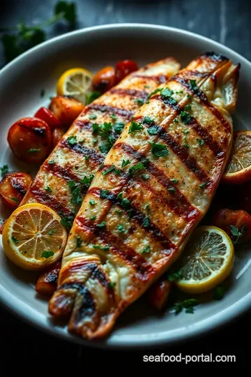 Herb-Infused Grilled Branzino with Citrus Zest presentation