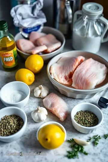 Lemon Herb Baked Orange Roughy with a Crunchy Topping ingredients