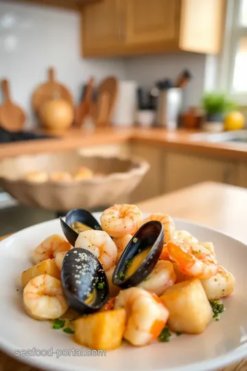 Mediterranean Seafood Mix Sauté with Lemon Garlic Butter steps