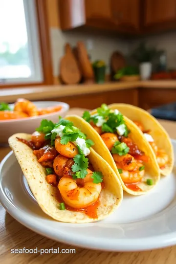 Mexican seafood dishes: 5 Amazing Shrimp Tacos with Chipotle Sauce steps