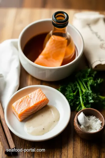 Miso Salmon Soup with Tofu & Seaweed ingredients