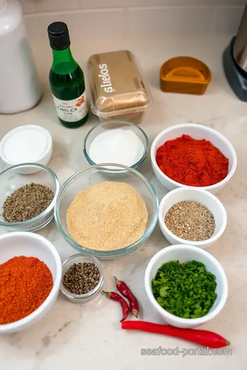 Homemade Seafood Seasoning Blend ingredients