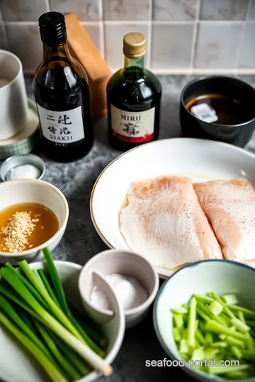 Nobu-Style Miso-Glazed Sea Bass ingredients