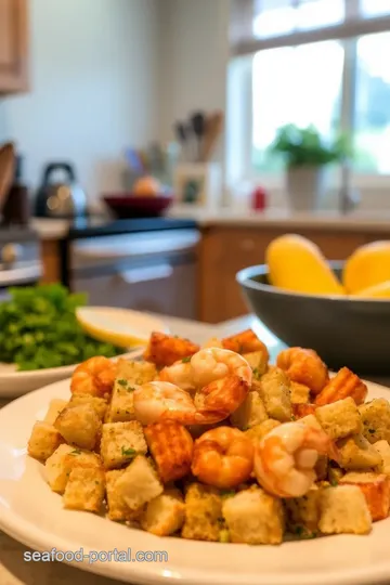 Mediterranean Seafood Stuffing steps