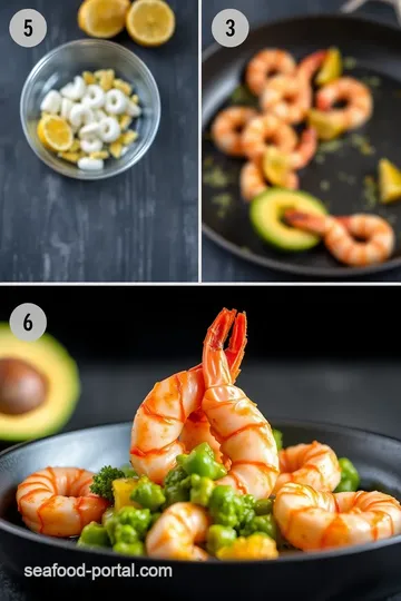 Pan-Seared Prawn & Avocado Delight steps