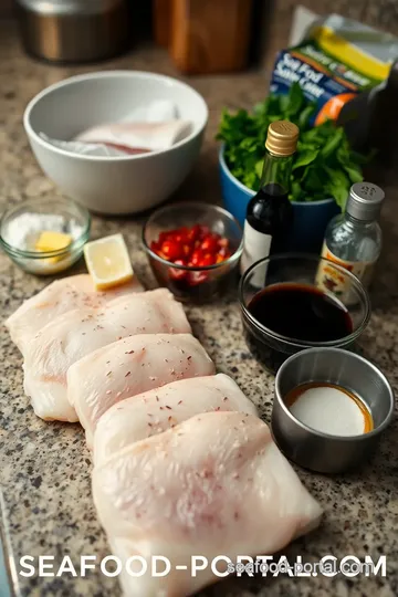 Oriental Sea Bass with Ginger Soy Glaze ingredients