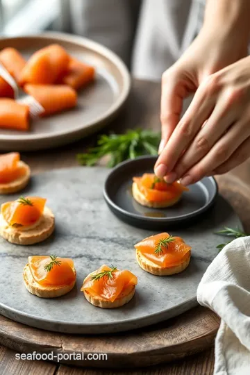 Smoked Salmon Canapés steps