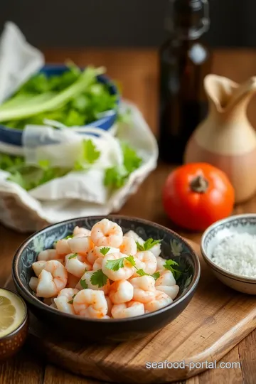 Refreshing Prawn Salad with Sweet-Sour Dressing ingredients