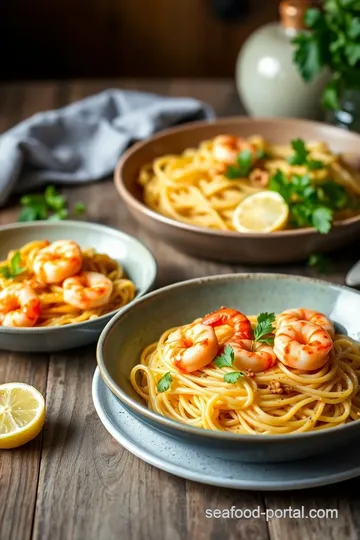 Quick Shrimp Linguine with Garlic and Herbs steps