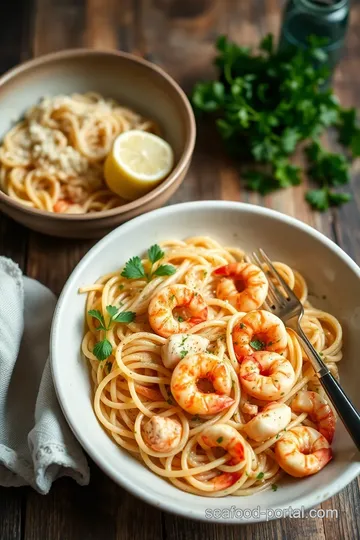 Creamy Linguine with Chicken and Prawns steps