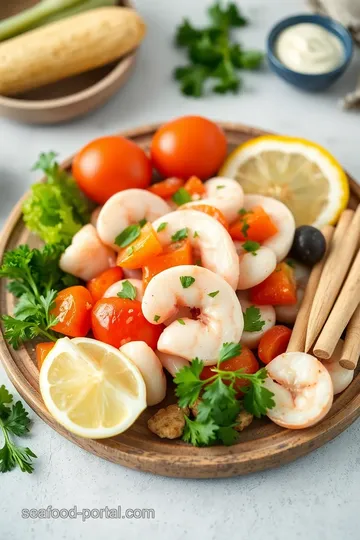 Vibrant Quick Seafood Salad with Fresh Ingredients ingredients