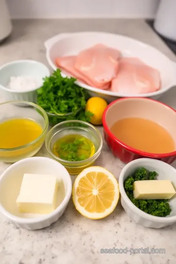 Pan-Seared Sea Trout with Zesty Herb Butter ingredients