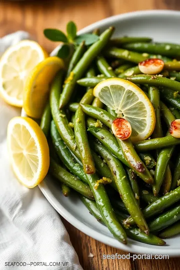 Sautéed Sea Beans with Garlic and Lemon presentation