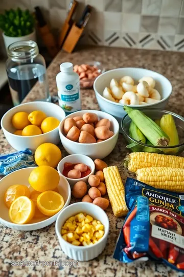 Easy Seafood Boil ingredients