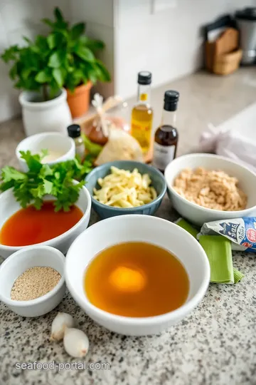 Seafood Ramen ingredients