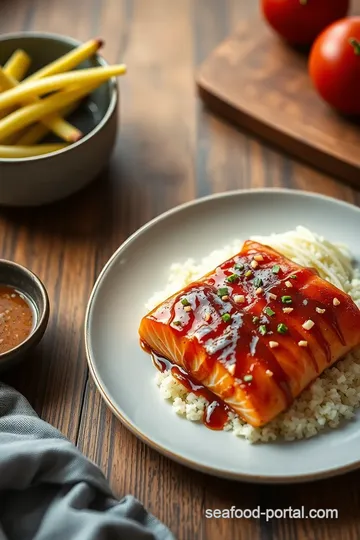 Cooked Teriyaki Salmon in 25 Minutes presentation