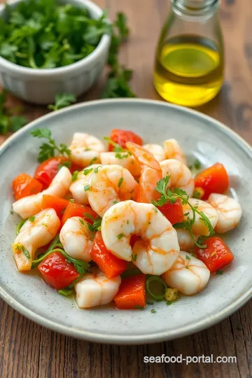 Refreshing Prawn Umai Salad ingredients