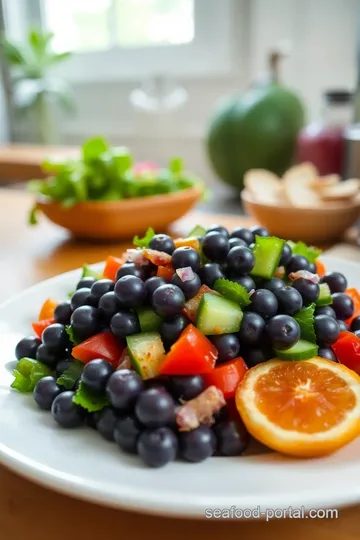 Refreshing Sea Grapes Salad with Citrus Vinaigrette steps