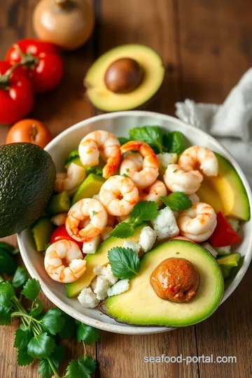 Zesty Quick Shrimp Avocado Salad ingredients