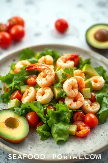 Zesty Quick Shrimp Avocado Salad presentation