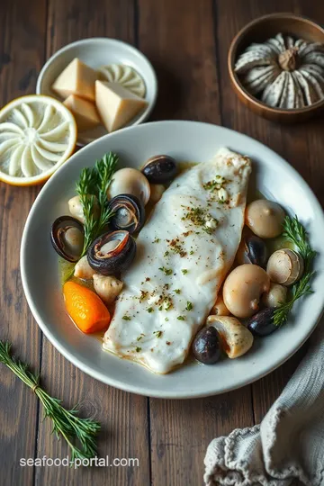 Sauteed Flounder with Shellfish Medley ingredients