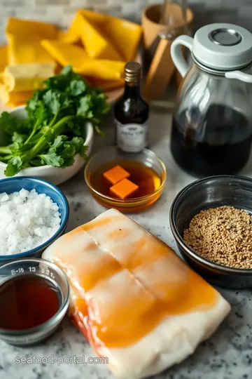 Sautéed Sea Bass with Sweet Asian Glaze ingredients