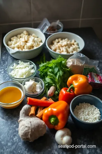 Sautéed Sea Cucumber with Seasonal Vegetables ingredients