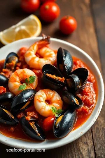 Sautéed Shrimp and Mussels in Tomato Sauce ingredients